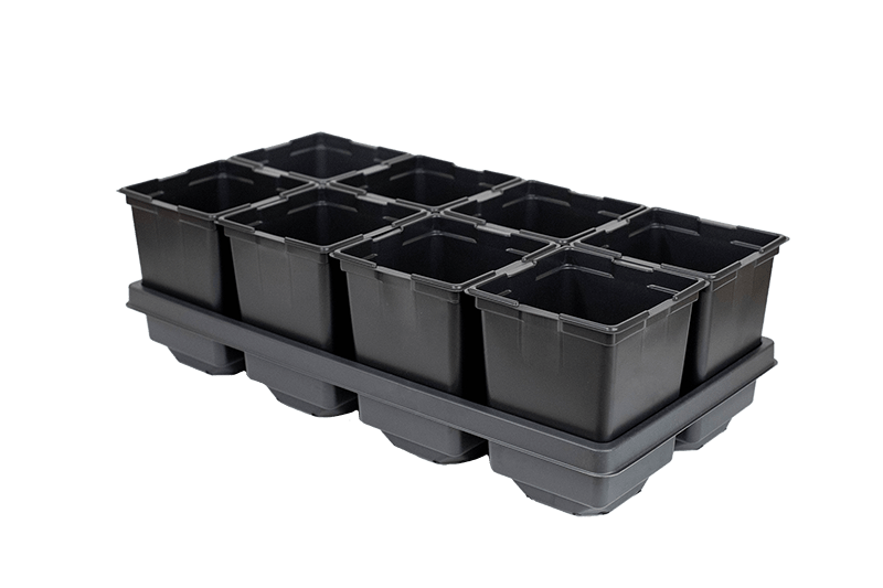 Square Pot Carry Trays - Gold Gardening