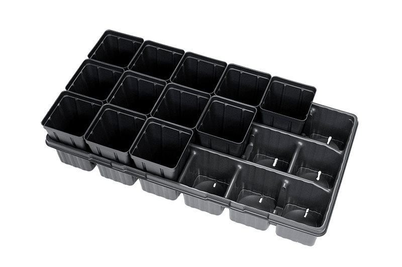 Square Pot Carry Trays - Gold Gardening